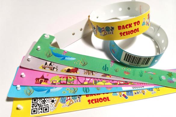 RECYCLABLE L-SHAPED PLASTIC WRISTBAND