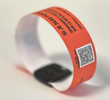 Resealable Synthetic Wristband