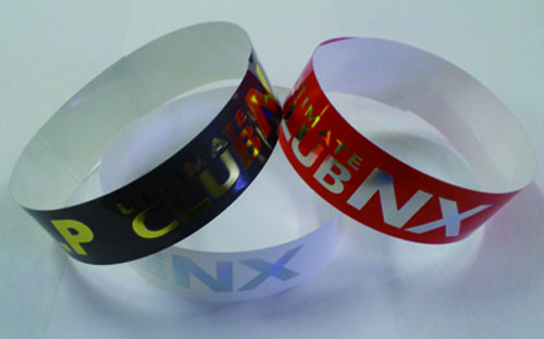 Holographic premium wristbands